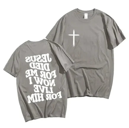 Herren Christliches T-Shirt Jesus Bibelvers