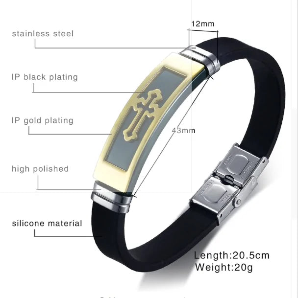 Kreuz-Anhänger-Armband